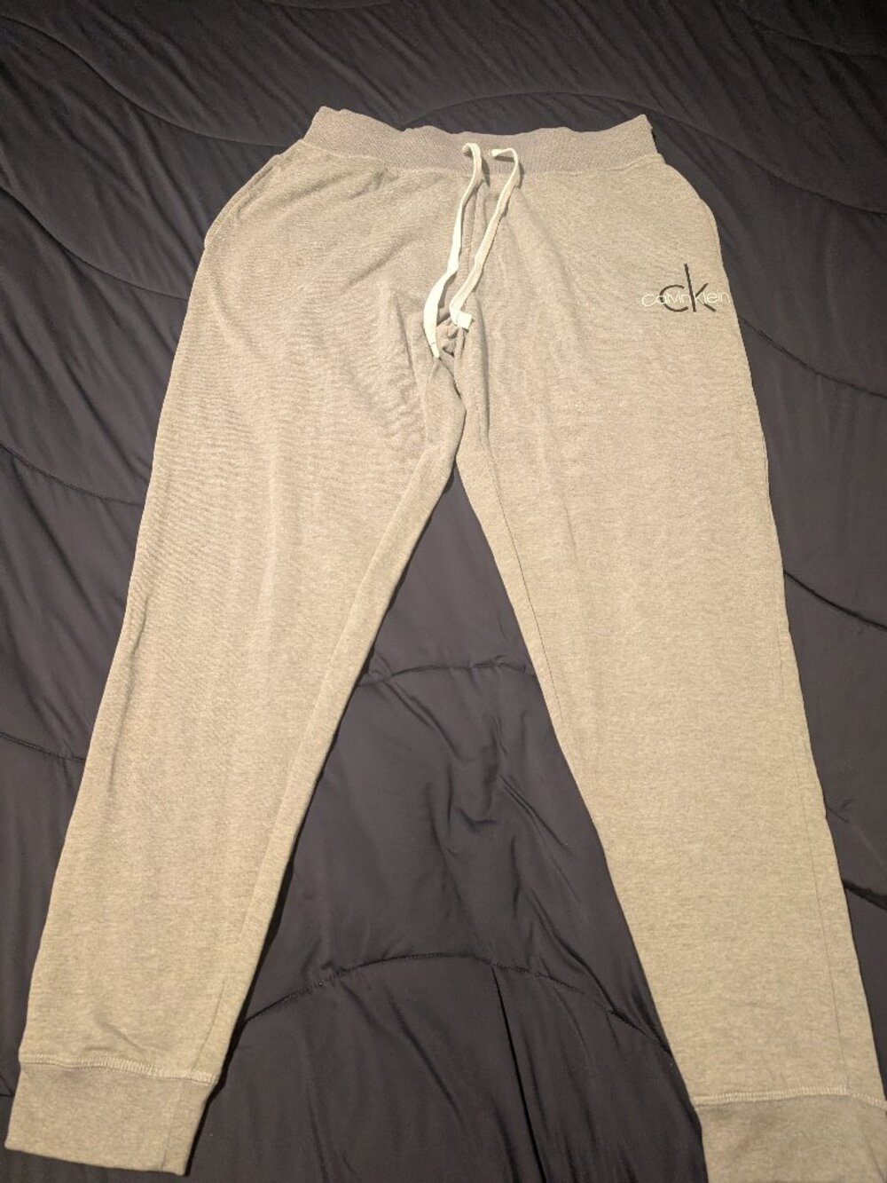 Calvin Klein Women's Jogger Pant Singles Size Medium Gray Preowned
